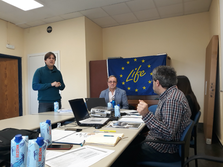 First meeting of the LIFE RIBERMINE project with the external monitoring team representative, Borja Domínguez (NEEMO-EASME) – March  5th 2020